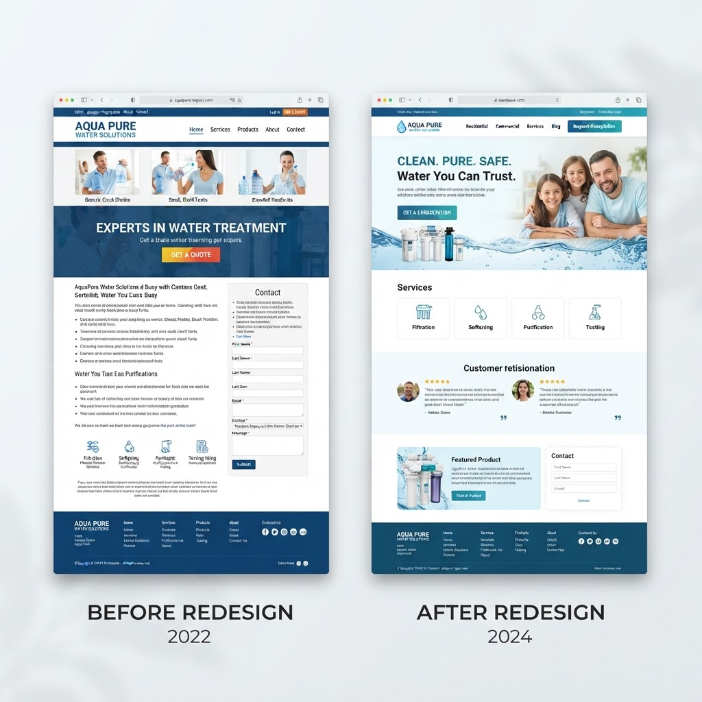 Landing Page Before & After