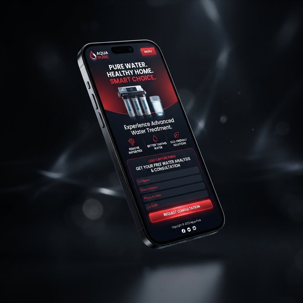 Mobile conversion funnel landing page
